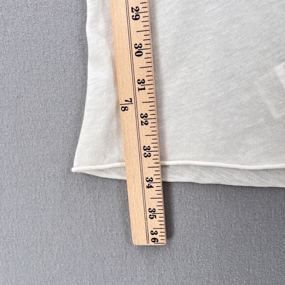 ENZA COSTA Tissue Jersey Layering Tunic Tank Women Medium White Pima Cotton NEW - Picture 14 of 14